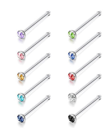 Color Nose Studs