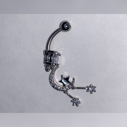 “Star & Crescent” Belly Ring