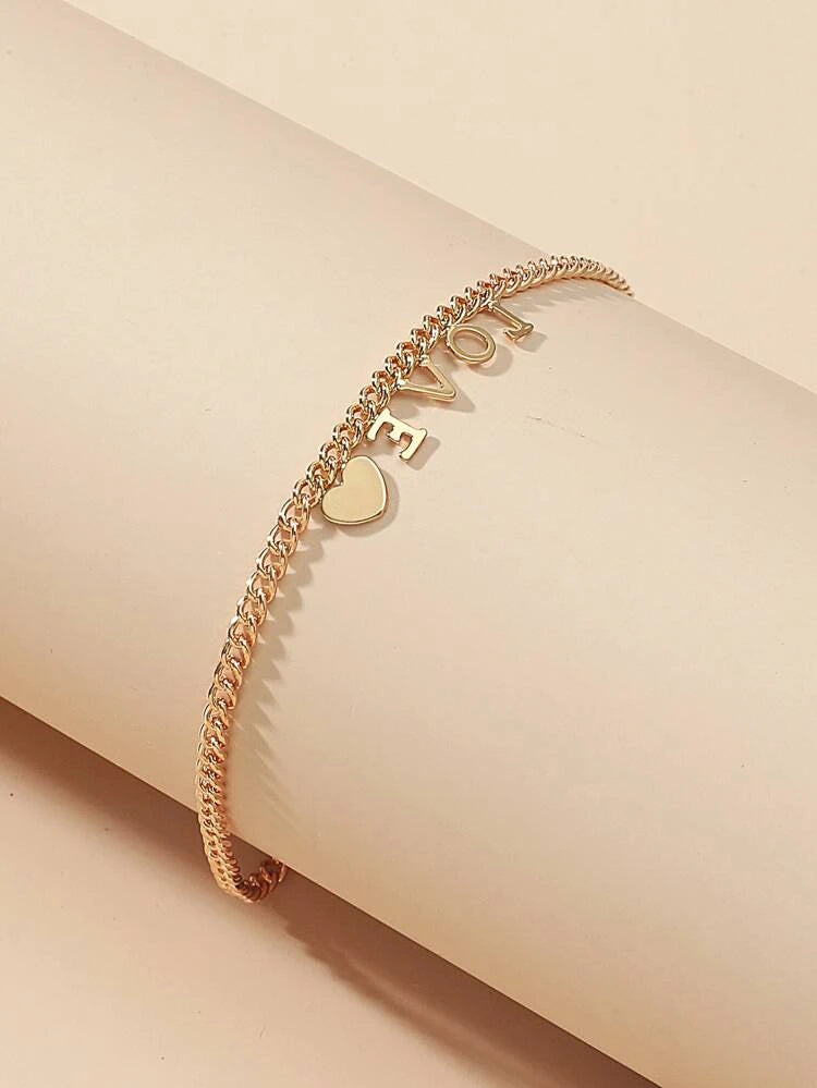 “Love” Letter Anklet